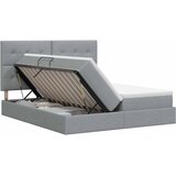  Krevet s od storage s pohranom Svjetlosiva 200 x 200 cm Tkanina | shoptok.hr