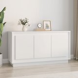 vidaXL Komoda bela 102x35x55 cm inženirski les Cene