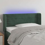  LED posteljno vzglavje temno zeleno 93x16x78/88 cm žamet, (20932145) Cene