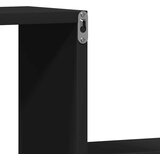  Zidne police 2 kom crne 100 x 15 x 20 cm konstruirano drvo | shoptok.hr