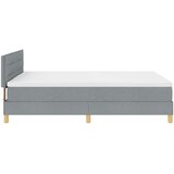 Box Škatlasta vzmetnica z vzmetnico svetlo siva 160x200 cm tkanina | Shoptok.si