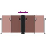  Uvlačiva bočna tenda 100 x 1000 cm smeđa | shoptok.hr