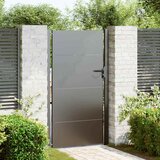  Vrtna vrata Crna 105 x 205 cm Čelik s prahom premazan | shoptok.hr