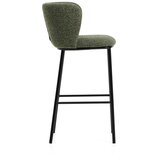 Kave Home Tamno zelena podstavljena barska stolica (visine sjedala 75 cm) Ciselia – | shoptok.hr
