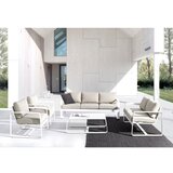 BIZZOTTO Aluminijasta vrtna klubska mizica 62x105 cm Merrigan – | Shoptok.si