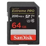 ..SanDisk 64 GB SDXC ExtremePro 200MB/s V30 UHS-I U3, Class 10