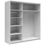 MID.YOU omara z drsnimi vrati, bela, visoki sijaj | Shoptok.si