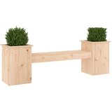  Klupa sa sadilicama 184,5 x 39,5 x 56,5 cm od masivne borovine | shoptok.hr