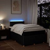  Krevet box spring s madracem crni 120 x 190 cm od tkanine | shoptok.hr