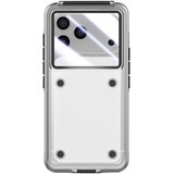 AVIZAR Vodoodporno ohišje za iPhone 17 IP68, vodoodporno 30 m z vrvico, Prozorno črna, (5000189575) | Shoptok.si