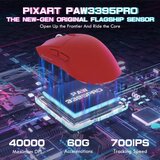 Attack Shark bežični gaming miš X1 PAW3395PRO/40000 dpi/omron switches/trimode/red + charging dock | Eponuda.com