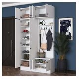 Hanah home Ormar za hodnik EA144 - 3839, 119,6x226,4x37,5 cm, Bijela | Eponuda.ba