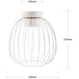  plafonska svetiljka ovella 1xGX53/10W/230V prečnik 25 cm krem | Eponuda.com