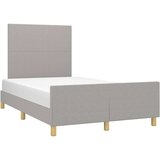  Za krevet s uzglavljem svjetlosivi 120x200 cm od tkanine | shoptok.hr
