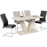 XORA nihajni stol, tekstil siva, črna | Shoptok.si