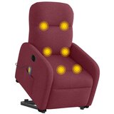 vidaXL Električni masažni naslanjač s funkcijo vstajanja vinsko rdeč | Shoptok.si