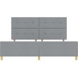  Postelja Svetlo siva 200x200 cm Tkanina, (22049393) | Shoptok.si
