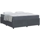  Krevetna konstrukcija Tamno siva 180 x 200 cm tkanina | shoptok.hr