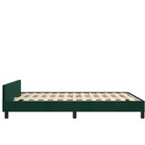  Okvir za krevet bez madraca tamnozeleni 140x190 cm baršunasti | shoptok.hr