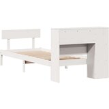  Krevet s regalom za knjige bez madraca bijeli 90x190cm borovina | shoptok.hr