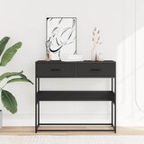  Konzolni stol crni 90x35x80 cm konstruirano drvo | shoptok.hr