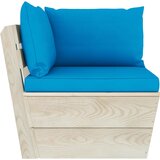  Vrtna kutna sofa od paleta s jastucima impregnirana smrekovina | shoptok.hr