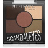Rimmel London ScandalEyes paleta senčil za oči odtenek 002 Brixton Brown 3.8 g | Shoptok.si