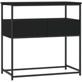  Konzolni stol crni 75 x 40 x 75 cm od konstruiranog drva | shoptok.hr