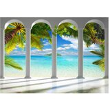  Samoljepljiva foto tapeta - Sea behind Columns 98x70 | shoptok.hr