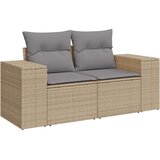 vidaXL 8-dijelni set vrtnih sofa od poliratana s jastucima bež | shoptok.hr