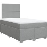  Krevet s oprugama i madracem svjetlosivi 120x190 cm od tkanine | shoptok.hr