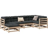  6-dijelni set vrtnih sofa od masivne borovine s jastucima Cijene