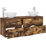  Set ormarića za kupaonicu 3 kom. Dimljeni hrast Smeđa 49,5 x 35 x 63 cm | Shoptok.si