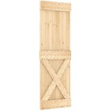  Klizna vrata NARVIK 70 x 210 cm (152,5 cm) Prirodna i crna | shoptok.hr