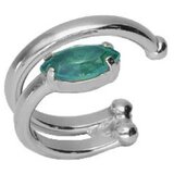  Ženske victoria cruz ear cuff light turquoise mindjuŠe sa swarovski tirkiznim kristalom ( a3965-15ht ) | ePonuda.com