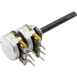 Vrtljivi potenciometar Stereo 0.25 W 100 kOhm 1 ST