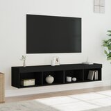 TV ormarići s LED svjetlima 2 kom crni 80x30x30 cm | Shoptok.si