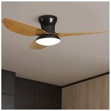  Brilagi-LED prigušiva stropni ventilator sa LED osvetljenjem/30W/230V 3000-6500K crna/smeđa + daljinski upravljač | Eponuda.com
