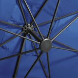  Konzolni vrtni suncobran sa stupom LED 300 cm azurnoplavi | shoptok.hr