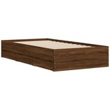  Okvir kreveta s ladicama boja smeđeg hrasta 90x190 cm drveni | Eponuda.ba