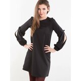 INPRESS Dress decorated with slits on the sleeves black Cene
