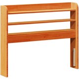 Maison Chic posteljno vzglavje - vzglavna omarica - nočna omarica s policami voščeno rjava 90 cm trdna borovina, (21711578) Cene