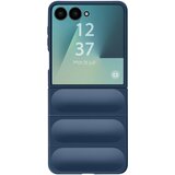 AVIZAR Ovitek za Galaxy Z Flip 7 s silikonsko teksturo v reliefu, Modra noč, (5000190134) | Shoptok.si