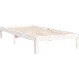  Okvir kreveta bez madraca bijeli 90 x 200 cm masivna borovina | shoptok.hr