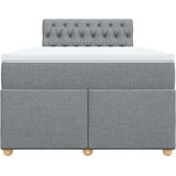 vidaXL Krevet s oprugama i madracem svjetlosivi 120x190 cm od tkanine | shoptok.hr