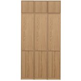 vtwonen Modularna knjižna polica v hrastovem dekorju v naravni barvi 120x243 cm Modulair – Cene