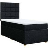 vidaXL box spring krevet s madracem crni 90x190 cm od tkanine | shoptok.hr