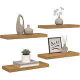  Polica na zidu Zidne 4 pcs Bež 50 x 23 x 4 cm Konstruirano drvo | shoptok.hr