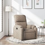 vidaXL naslanjač taupe tkanina iz mikrovlaken | Shoptok.si