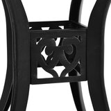 5-dijelni bistro set od lijevanog aluminija crni | shoptok.hr
